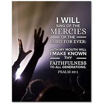 Express Your Love Gifts Bible Verse Canvas I Will Sing of The Mercies Psalm 89:1 - £83.53 GBP