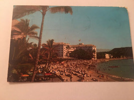 Vintage Postcard Posted 1962 Waikiki Beach &amp; Moana Hotel  Oahu Hawaii HI - £0.84 GBP