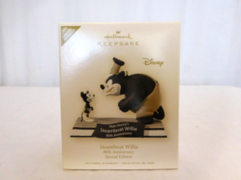 Hallmark Keepsake ornament Steamboat Willie: Disney&#39;s 80th Anniversary -... - £21.01 GBP