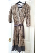 Monsoon  Size 10 Midi Dress Brown Cotton Excellent Condition Button Shirt - €16,50 EUR