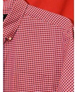 Cremieux Classics Men&#39;s XL Button Up Check Shirt Red Blue Rose LS NWT $7... - £12.35 GBP