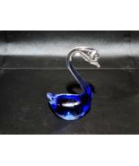 Hand Blown Art Glass MURANO Italy Italian Swan Bird Statue - Possibly Cr... - $39.36 CAD