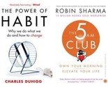 2 Books Set: 5 AM Club &amp; Power Of Habit (English, Paperback) Brand New b... - £15.51 GBP