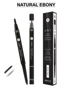 ABSOLUTE NEW YORK 2-in-1 BROW PERFECTER COLOR: NATURAL EBONY - £3.00 GBP