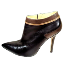 Ivanka Trump Women High Heel Brown Ankle Bootie Size 10.5 (Fits Sz 9.5) Pointed - £33.67 GBP