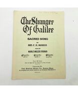 The Stranger of Galilee Sacred Song Vintage Sheet Music 1935 - $270.05 MXN