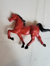 Vintage Imperial 1970s Plastic Toy Horse 1975 VTG Hong Kong Red - £11.74 GBP