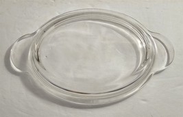 Vintage Pyrex P-14-C Clear Glass Oval Casserole Replacement Lid #58 - £14.79 GBP