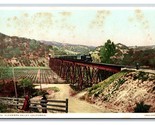 Treno Attraverso Alhambra Valley California Ca Unp Fred Harvey DB Cartol... - $22.70