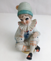Vtg Musical Spinning Hand Painted Clown 8&quot; Music Box Plays Send in the Clowns - £11.80 GBP