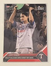 2023 Mlb Topps Now 5/10 Corey Seager Wins 2nd World Series Mvp Ws Texas Rangers - £147.45 GBP