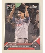 2023 MLB Topps Now 5/10 COREY SEAGER Wins 2nd World Series MVP WS Texas ... - £146.36 GBP