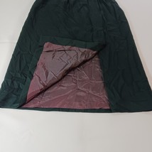 JH Collectibles Skirt Women’s Green Wool Blend Lined Slit Skirt Size SM 14 image 7