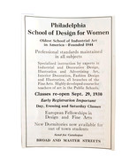 1930 Philadelphia School Of Design For Women Advertisement Artist School... - $19.99