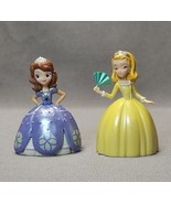 Disney Sofia The First Princess &amp; Amber Figurines Toys Dolls PVC Cake To... - £10.89 GBP