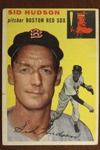 Vintage 1954 Baseball Card TOPPS #93 SID HUDSON Pitcher Boston Red Sox - £9.06 GBP