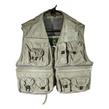 Vintage Orvis Fly Fishing Vest Mens Medium Multi Zip Pockets Tan Over 20... - £34.46 GBP