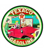 Texaco oil gas station company faux vintage ad steel metal sign - $123.60 CAD