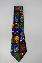 Looney Tunes 1997 Stamp Collection New Block Bugs Bunny Tweety Novelty Necktie - £7.89 GBP
