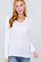 Long Slv V-neck Thermal Top - £8.79 GBP