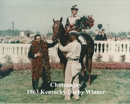 1963 - CHATEAUGAY in the Kentucky Derby Winners Circle - Color - 10&quot; x 8&quot; - £15.98 GBP