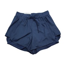 Avia Shorts Womens Blue Plain High Rise Banded Waist Drawstring Athletic - $18.69