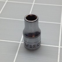 Craftsman Shallow 7/32&quot; Socket 1/4&quot; Drive 6pt =V= USA(km) - £2.25 GBP