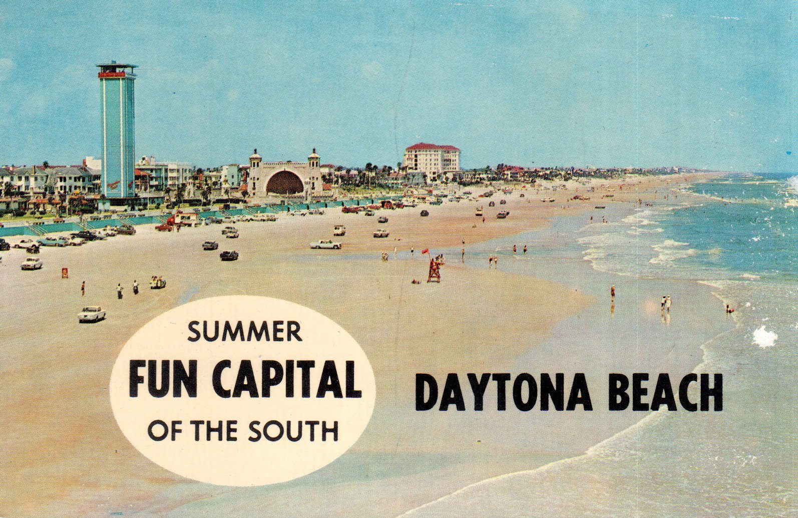 Daytona Beach, Vintage Florida, Postcard - $2.20