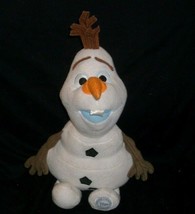 16&quot; Disney Store Olaf Frozen Snowman White Snow Man Stuffed Animal Plush Toy - £11.38 GBP