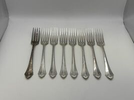 Set of 8 Oneida Community Silverplate BELCOURT Dinner Forks - $63.99