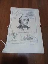 Photo President Andrew Johnson 17th Book Tearout Black And White Paper - £11.02 GBP