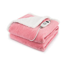 Electric Heated Blanket Throw with 10 Heat Settings-Pink - Color: Pink - $94.07