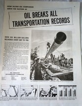 Oil Breaks All Transportation Records Advertising Print Ad Art 1948 - £4.78 GBP