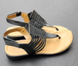 Soul Naturalizer Womens Thong Slingback Sandals Black 10 Shoes Jette - £36.43 GBP