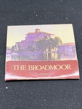 Vintage Matchbook Cover The Broadmoor Colorado Springs Unstruck KG - £9.69 GBP