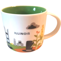 Illinois Mug Starbucks You Are Here Collection Ceramic 14 oz Lincoln Corn - $19.62