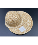 Lot Of 4 Vintage Doll Straw Bonnet Hats 5.5&quot; Ready to Decorate - £14.08 GBP
