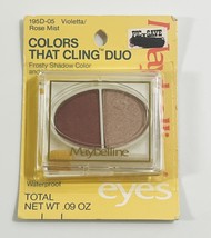 Maybelline Colors That Cling Eye Shadow Violetta / Rose Mist 195D-05 - $14.84
