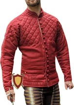 Medieval Gambeson Armor Cotton Fabrics DRESS Thick Padded Coat Aketon Jacket sca - £75.80 GBP+