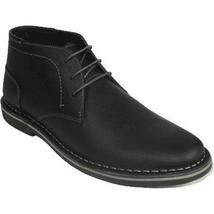 Men's Steve Madden Chuka Boot Soft Leather Lace up Harken Black image 4