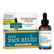 Frankincense &amp; Myrrh Foot Pain Relief - Neuropathy Rubbing Oil 2 oz Liquid - £16.81 GBP