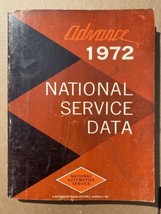 Advance 1972 National Service Data Repair Manual GM Chrysler Ford Rambler - £14.75 GBP