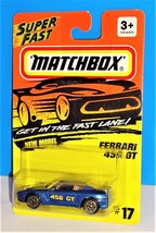 Matchbox SuperFast 1994 Release #17 Ferrari 456 GT Mtflk Blue w/ Gold Wheels - £8.56 GBP