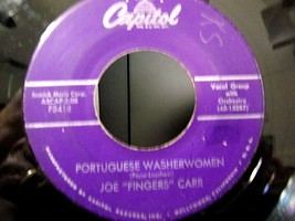 Joe &quot;Fingers&quot; Carr-Portuguese Washerwomen / Lucky Pierre-45rpm-1956-VG+ - £7.91 GBP