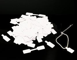1000 Pieces White Blank Jewelry Price Tags Stickers Jewelry Tags for Pri... - £10.41 GBP