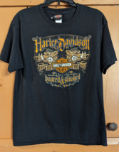 Harley Davidson Hog Black T-shirt Size M Boared Stroked Alligator Alley ... - $22.24