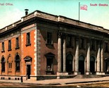 United States Post Office Building South Omaha Nebraska NE 1909 DB Postc... - $4.90