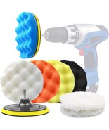 6 Inch Car Polishing &amp; Buffing Sponge Pads Kit Wool Bonnet Pads For Hous... - £31.33 GBP