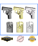 Folding Gun Red Torch Flame Gyroscopic Spinner Butane Lighter with Laser... - $25.99