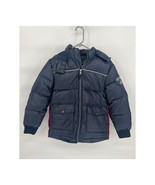 Tommy Hilfiger Puffer Jacket Youth Kid Boys Size 12/14 Large Blue Quilte... - $83.22